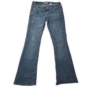 Paris Blues Womens Jeans Jr's Sz 9 Boho Hippie Low Rise Bell Bottoms Stretch
